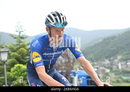 DECLERCQ Tim (bel) de DECEUNINCK - RAPIDE - ÉTAPE pendant le deuxième jour de repos en Andorre-la-Vielle du Tour de France, Monday12th juillet, 2021. Le crédit photo devrait se lire: Pete Goding/GodingImages Banque D'Images