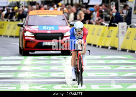 Michael Storer d'Australie et Team Groupama-FDJ en action lors de la phase 1 du Tour de France, de Copenhague à Copenhague le vendredi 1st juillet 2022. Le crédit photo devrait être : Pete Goding/GodingImages Banque D'Images