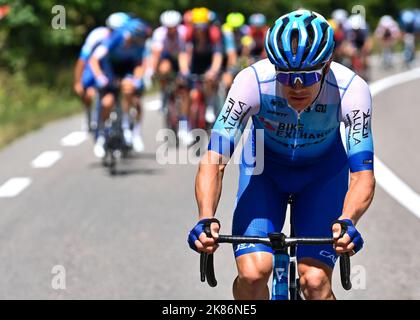 Christopher JUUL-JENSEN, Team BikeExchange - Jayco pendant Tour de France, Stage 14, France, 16th juillet 2022, Credit:David Stockman/Goding Images/PA Images Banque D'Images