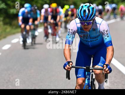 Christopher JUUL-JENSEN, Team BikeExchange - Jayco pendant Tour de France, Stage 14, France, 16th juillet 2022, Credit:David Stockman/Goding Images/PA Images Banque D'Images