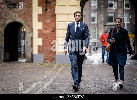 La Haye, pays-Bas. 21st octobre 2022. 2022-10-21 10:51:57 LA HAYE - Wopke Hoekstra, ministre des Affaires étrangères, au Binnenhof avant le Conseil hebdomadaire des Ministres. ANP BART MAAT netherlands Out - belgium Out Credit: ANP/Alay Live News Banque D'Images