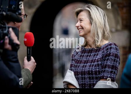 La Haye, pays-Bas. 21st octobre 2022. 2022-10-21 10:25:26 LA HAYE - Kajsa Ollongren, ministre de la Défense, au Binnenhof avant le Conseil hebdomadaire des Ministres. ANP BART MAAT netherlands Out - belgium Out Credit: ANP/Alay Live News Banque D'Images