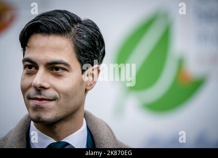 La Haye, pays-Bas. 21st octobre 2022. 2022-10-21 09:49:11 LA HAYE - Rob Jetten, ministre du climat et de l'énergie, au Binnenhof avant le Conseil hebdomadaire des ministres. ANP BART MAAT netherlands Out - belgium Out Credit: ANP/Alay Live News Banque D'Images