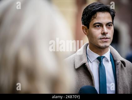 La Haye, pays-Bas. 21st octobre 2022. 2022-10-21 09:51:39 LA HAYE - Rob Jetten, ministre du climat et de l'énergie, au Binnenhof avant le Conseil hebdomadaire des ministres. ANP BART MAAT netherlands Out - belgium Out Credit: ANP/Alay Live News Banque D'Images