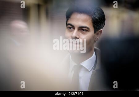 La Haye, pays-Bas. 21st octobre 2022. 2022-10-21 09:51:04 LA HAYE - Rob Jetten, ministre du climat et de l'énergie, au Binnenhof avant le Conseil hebdomadaire des ministres. ANP BART MAAT netherlands Out - belgium Out Credit: ANP/Alay Live News Banque D'Images