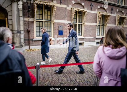 La Haye, pays-Bas. 21st octobre 2022. 2022-10-21 10:50:41 LA HAYE - Wopke Hoekstra, ministre des Affaires étrangères, au Binnenhof avant le Conseil hebdomadaire des Ministres. ANP BART MAAT netherlands Out - belgium Out Credit: ANP/Alay Live News Banque D'Images