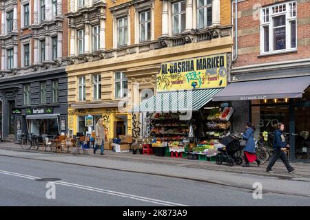 District de Norrebro à Copenhague Banque D'Images