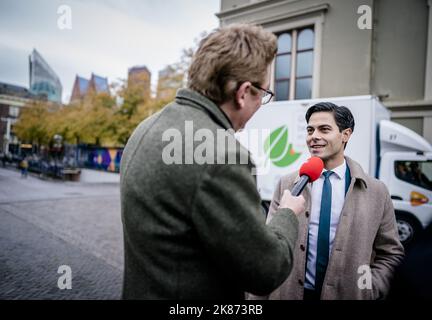 La Haye, pays-Bas. 21st octobre 2022. 2022-10-21 09:48:19 LA HAYE - Rob Jetten, ministre du climat et de l'énergie, au Binnenhof avant le Conseil hebdomadaire des ministres. ANP BART MAAT netherlands Out - belgium Out Credit: ANP/Alay Live News Banque D'Images