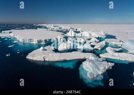 Plateau de glace Larsen B, mer de Weddell, Antarctique, régions polaires Banque D'Images