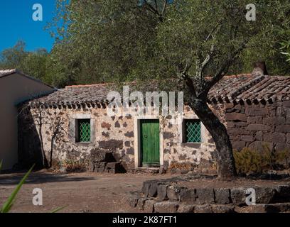 été 2022 archéologique santuario nuragico santa cristina sardaigne italie Banque D'Images