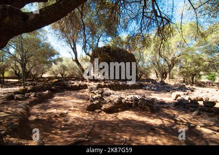 été 2022 archéologique santuario nuragico santa cristina sardaigne italie Banque D'Images