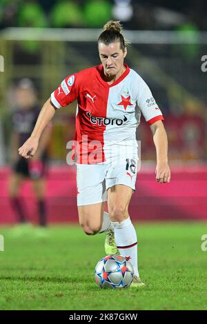 Tereza Szewieczkova de Slavia Praga pendant le match de l'UEFA Women's Champions League 2022 2023, Domenico Francioni Stadium, Roma v Slavia Praha 20 octobre 2022 (photo d'AllShotLive/Sipa USA) Credit: SIPA USA/Alay Live News Banque D'Images