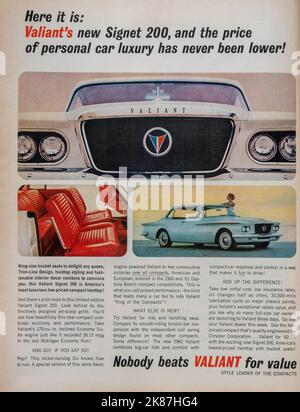 Vintage 20 octobre 1961 'Life' Magazine annonce, Etats-Unis Banque D'Images