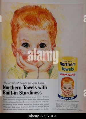 Vintage 20 octobre 1961 'Life' Magazine annonce, Etats-Unis Banque D'Images