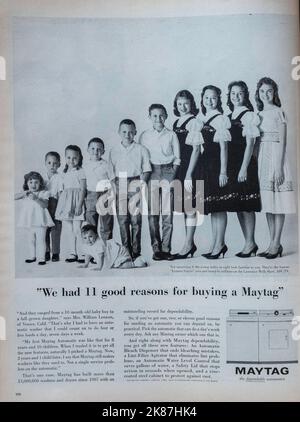 Vintage 20 octobre 1961 'Life' Magazine annonce, Etats-Unis Banque D'Images