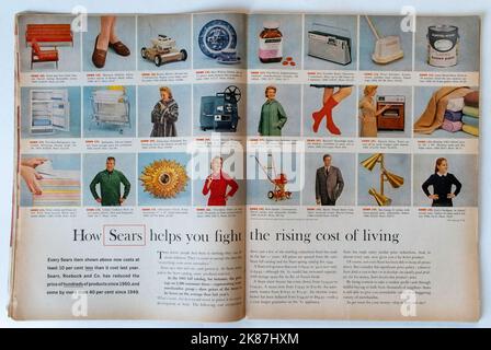 Vintage 20 octobre 1961 'Life' Magazine annonce, Etats-Unis Banque D'Images