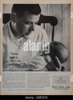 Vintage 20 octobre 1961 'Life' Magazine annonce, Etats-Unis Banque D'Images