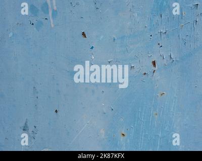 Texture de la tôle rouillée de haute qualité peinte en bleu, rouille et fond de métal peint oxydé. Ancien panneau en métal. Banque D'Images