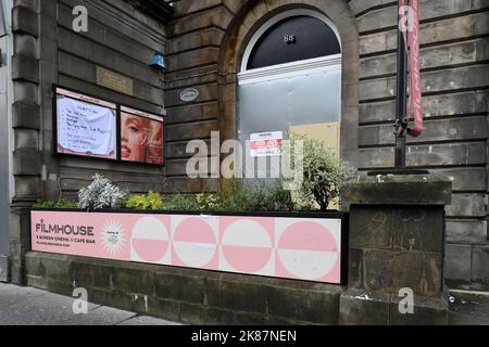 Edinburgh, Écosse, Royaume-Uni, 21 octobre 2022. Vues générales du Filmhouse d'Edimbourg fermé sur Lothian Road. Crédit sst/alay Live news Banque D'Images