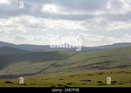 Shutlingsloe vue de près de Bowstonegate au-dessus de Lyme Park Cheshire Angleterre Banque D'Images