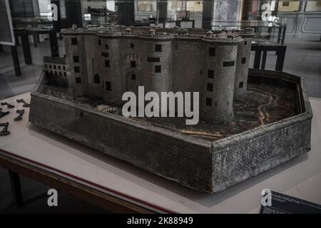 Le modèle de la prison de Bastille Banque D'Images