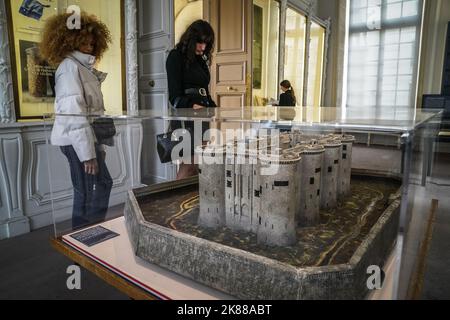 Le modèle de la prison de Bastille Banque D'Images