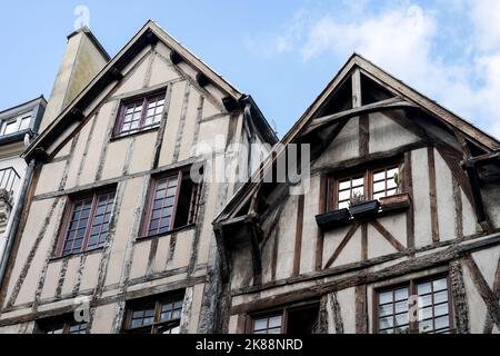 Les plus anciennes maisons de Paris Banque D'Images