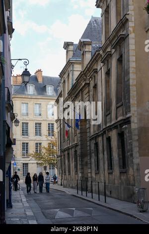 Les plus anciennes maisons de Paris Banque D'Images