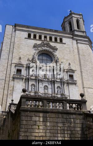 Basílica Parroquial de Sant Feliu de Girona Banque D'Images