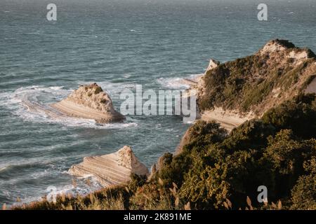 Belle vue de Cap Drastis dans l'île de Corfou en Grèce Banque D'Images