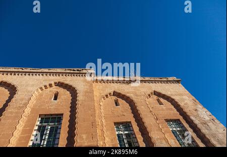 Midyat, Mardin, Turquie - octobre 2022 : célèbre maison d'hôtes Midyat dans la ville de Midyat, province de Mardin. Architecture traditionnelle Banque D'Images