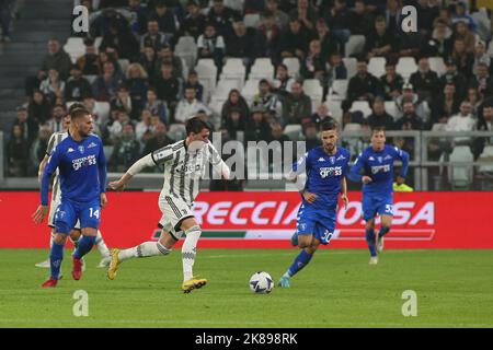 Turin, Italie. 21st octobre 2022. Dušan Vlahovic (Juventus FC) en action pendant le Juventus FC vs Empoli FC, football italien série A match à Turin, Italie, 21 octobre 2022 Credit: Independent photo Agency/Alay Live News Banque D'Images
