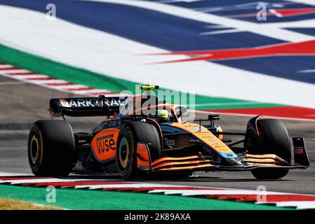 Austin, Texas, États-Unis. 21st octobre 2022. Lando Norris (GBR) McLaren MCL36. Grand Prix des États-Unis, vendredi 21st octobre 2022. Circuit of the Americas, Austin, Texas, États-Unis. Crédit : James Moy/Alay Live News Banque D'Images