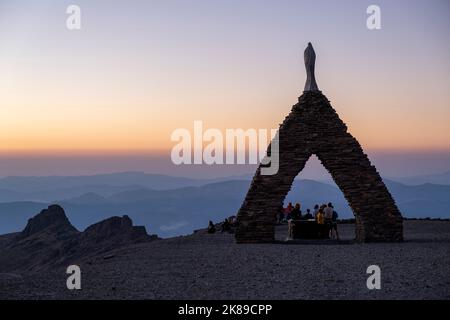 Virgen de las Nieves, Vierge des neiges, Sierra Nevada, Espagne Banque D'Images