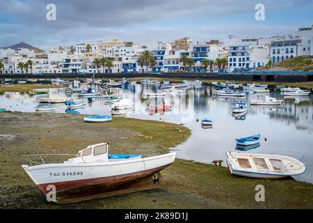 Espagne, Iles Canaries, Lanzarote, Arecife, Charco de San Gines Banque D'Images