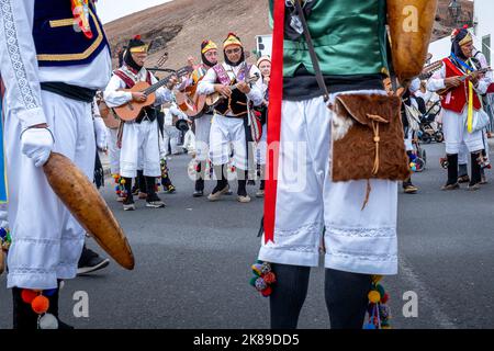 Los Buches, Espagne, Iles Canaries, Ile de Lanzarote, Mancha Blanca, Festival Romería célébrant la virgen de los dolores Banque D'Images