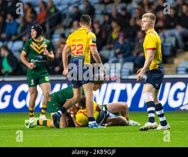 Coventry England 21st octobre: Match de rugby à XV lors de la coupe du monde 2021 entre l'Australie et l'Écosse à Coventry Building Society Arena le 21st octobre 2022 Australie 84: Écosse 0 crédit: PATRICK ANTHONISZ/Alay Live News Banque D'Images