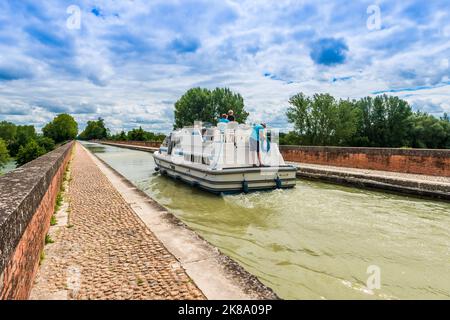 Pont Canal à Moissac, Tarn et Garonne en Occitanie, France Banque D'Images