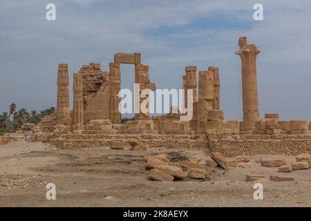 Ruines de l'ancien temple de Soleb, Soudan Banque D'Images