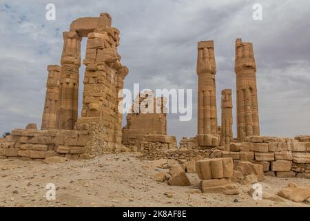 Ruines de l'ancien temple de Soleb, Soudan Banque D'Images