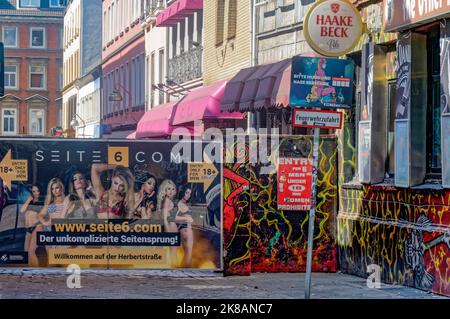 Herberstrasse, Reeperbahn, Saint-Pauli, Hambourg, Allemagne, Europe Banque D'Images