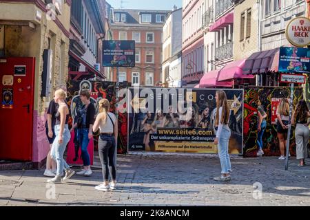 Herberstrasse, Reeperbahn, Saint-Pauli, Hambourg, Allemagne, Europe Banque D'Images