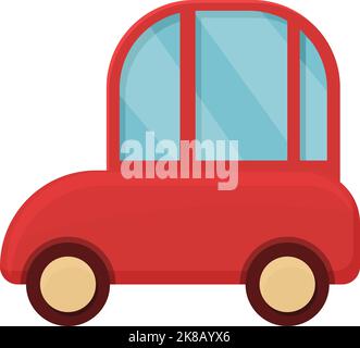 Vecteur de dessin animé d'icône de jouet de voiture. Magasin de jouets. Jeu pour enfants Illustration de Vecteur