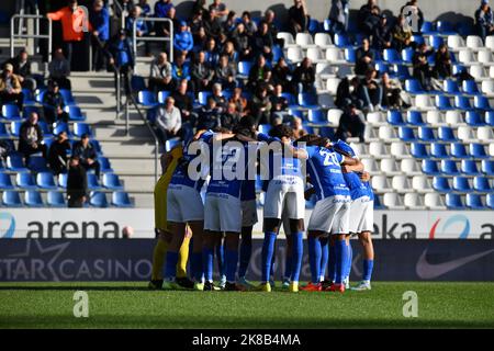 Les joueurs de Jong Genk photographiés lors d'un match de football entre Jong Genk (u23) et K. Beerschot va, samedi 22 octobre 2022 1B à Genk, le 10 e jour de la deuxième division du championnat belge « Challenger Pro League » 2022-2023. BELGA PHOTO JILL DELSAUX Banque D'Images