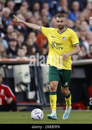 ROTTERDAM - Burak Yilmaz de Fortuna Sittard pendant le match néerlandais Eredivisie entre Feyenoord et Fortuna Sittard au stade Feyenoord de Kuip sur 22 octobre 2022 à Rotterdam, pays-Bas. ANP MAURICE VAN STEEN Banque D'Images