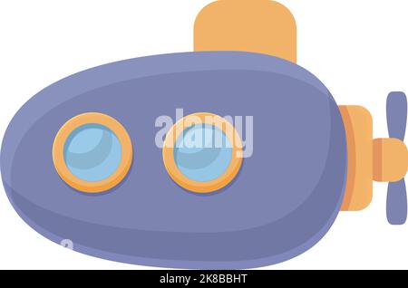 Vecteur de dessin animé d'icône de jouet sous-marin. Jouet pour enfant. Boutique Illustration de Vecteur