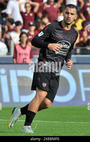 Salerno, Italie. 22nd octobre 2022. Federico Bonazzoli joueur de Salernitana, pendant le match de la série italienne Une ligue entre Salernitana vs Spezia résultat final, Salernitana 1, Spezia 0, match joué au stade Arechi. Crédit: Vincenzo Izzo/Alamy Live News Banque D'Images