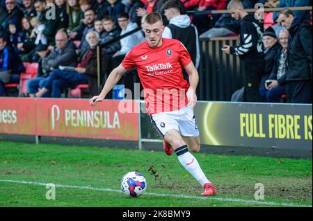 Salford, Royaume-Uni. 22nd octobre 2022. Ryan Watson de Salford City avec le ballon lors du match Sky Bet League 2 entre Salford City et Stockport County à Moor Lane, Salford, le samedi 22nd octobre 2022. (Credit: Ian Charles | MI News) Credit: MI News & Sport /Alay Live News Banque D'Images