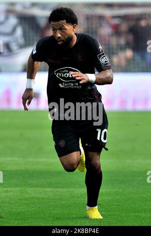 Salerno, Italie. 22nd octobre 2022. Tonny Vilhena joueur de Salernitana, pendant le match de la série italienne Une ligue entre Salernitana vs Spezia résultat final, Salernitana 1, Spezia 0, match joué au stade Arechi. Naples, Italie, 22 octobre 2022. (Photo par Vincenzo Izzo/Sipa USA) crédit: SIPA USA/Alay Live News Banque D'Images