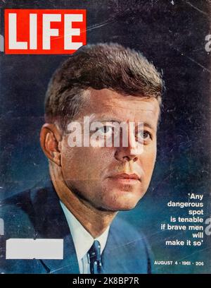 Vintage 4 août 1961 'Life' Magazine couverture, Etats-Unis Banque D'Images